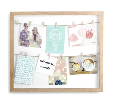 MARCO CUADRO DE FOTOS UMBRA MODELO CLOTHESLINE MADERA NATURAL