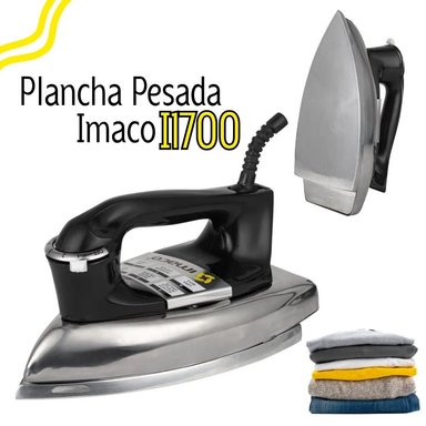 PLANCHA CLÁSICA IMACO 1000W I1700 PESADA BASE METAL ACERO