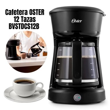 CAFETERA OSTER BVSTDCS12B FILTRO 12 TAZAS CON PERMANENTE ON/OF