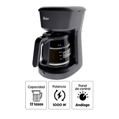 CAFETERA OSTER BVSTDCS12B FILTRO 12 TAZAS CON PERMANENTE ON/OF - 3