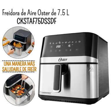 FREIDORA DE AIRE OSTER CKSTAF75DSSDF 7.5 LT DIGITAL CON 10 PROGRAMAS