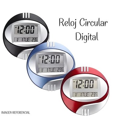 RELOJ CIRCULAR CON PANTALLA DIGITAL DE PARED