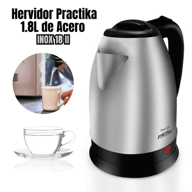 HERVIDOR PRACTIKA INOX18 II 1.8 LT ACERO INOXIDABLE INOX18