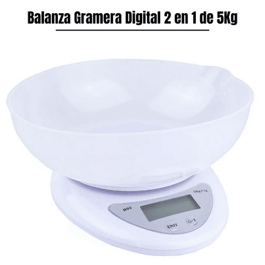 BALANZA B05 GRAMERA REPOSTERIA DIGITAL 2 EN 1 5KG