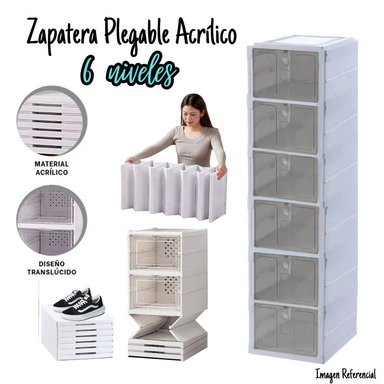 ORGANIZADOR 6 NIVELES MULTICOLOR PEGABLE ZAPATOS