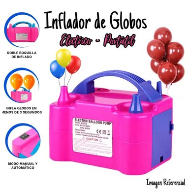INFLADOR OM2323 ROSADO GLOBOS ELECTRICO