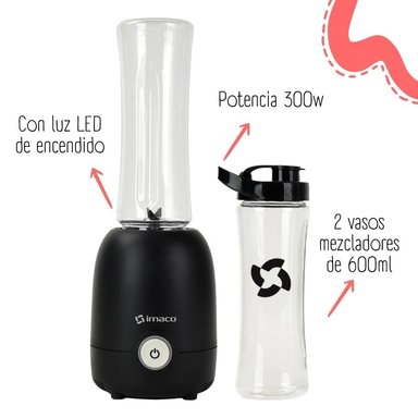 LICUADORA IMACO BL9651TG PERSONAL QUICK MIX - 2