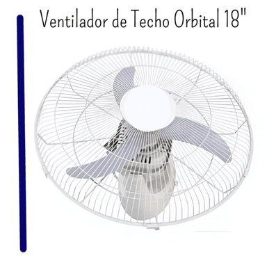 VENTILADOR DE TECHO BL-314 80 WATTS ORBITAL 18" CONTROL - 3