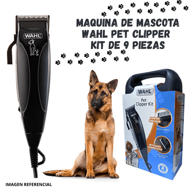 MÁQUINA CORTE WAHL 09653-728 MASCOTA PET CLIPPER KIT 9 PIEZAS