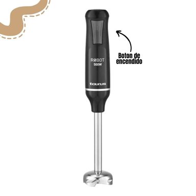 BATIDORA DE INMERSIÓN TAURUS ROBOT 500 PLUS INOX II - 6