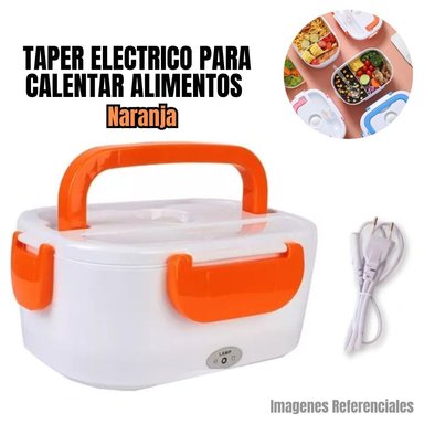 TAPER ELECTRICO PARA CALENTAR ALIMENTOS - NARANJA