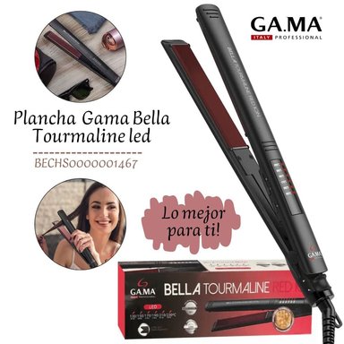 PLANCHA ALISADORA GAMA BECHS0000002120 BELLA TURMALINE RED ION LED