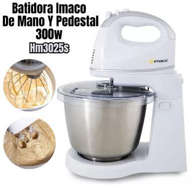 BATIDORA IMACO HM-3025S DE MANO Y PEDESTAL CON TAZÓN ACERO INOXIDABLE