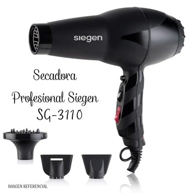 SECADORA CABELLO SIEGEN SG-3110 2000W BLACK