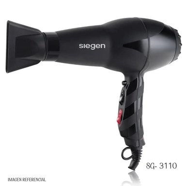 SECADORA CABELLO SIEGEN SG-3110 2000W BLACK - 2