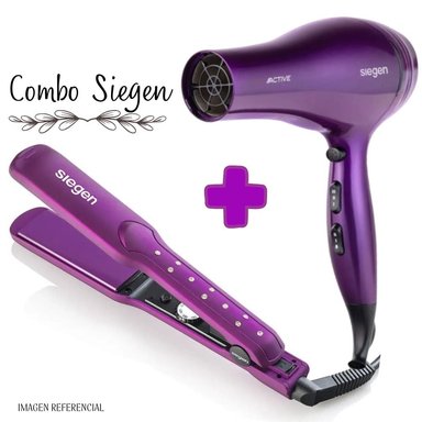 COMBO SIEGEN PLANCHA ALISADORA SIEGEN SG3540 + SECADORA SIEGEN SG3031