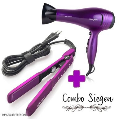 COMBO SIEGEN PLANCHA ALISADORA SIEGEN SG3540 + SECADORA SIEGEN SG3031 - 2