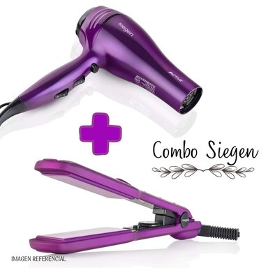 COMBO SIEGEN PLANCHA ALISADORA SIEGEN SG3540 + SECADORA SIEGEN SG3031 - 3