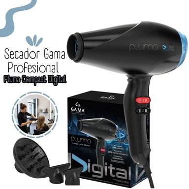 SECADOR DE CABELLO GAMA PROFESIONAL PLUMA COMPACT DIGITAL 2400WATTS