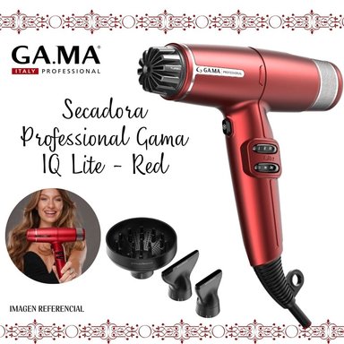 SECADORA DE CABELLO GAMA PROFESSIONAL IQ LITE - RED