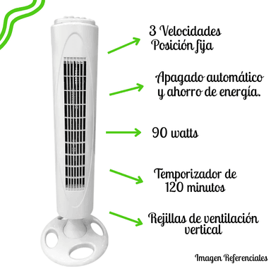 VENTILADOR TORRE BOSSKO BK-8228VT 90W - 2