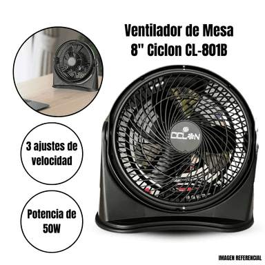 VENTILADOR DE MESA 8” CICLON CL-801B