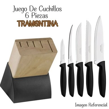 JUEGO DE CUCHILLOS 6 PIEZAS TRAMONTINA