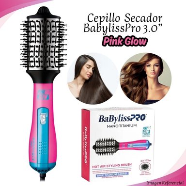CEPILLO SECADOR DE AIRE CALIENTE BABYLISSPRO 72MM FUCSIA GLOW