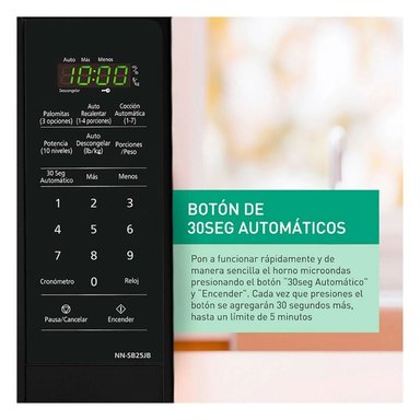 MICROONDAS PANASONIC DE 20L NN-SB25JB - 5