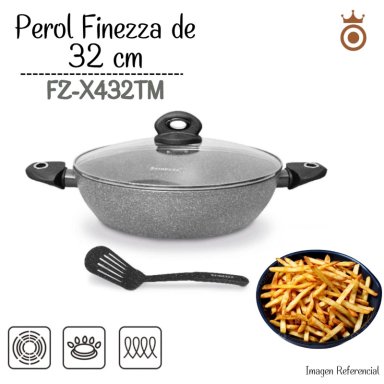 PEROL FINEZZA ULTRAGRANITO 32 CM - FZ-X432TM / PLOMO