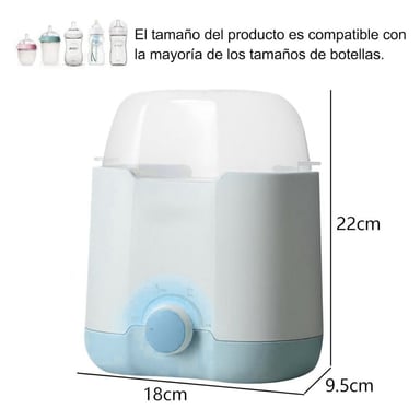 CALENTADOR Y ESTERILIZADOR DE BIBERONES - CELESTE - 4