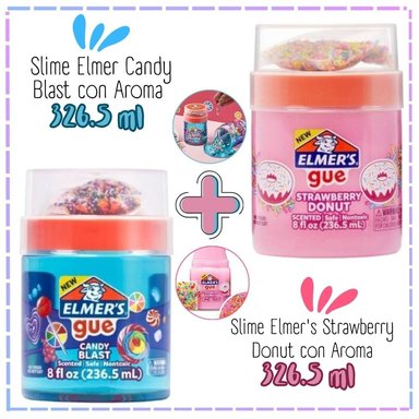 PACK SLIME ELMERS CANDY + STRAWBERRY