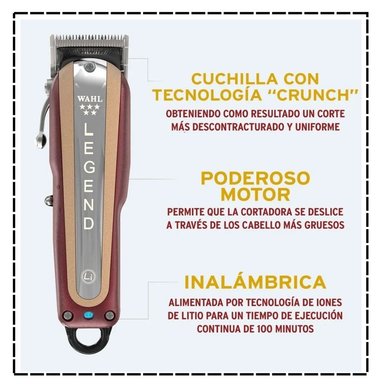 MAQUINA PROFESIONAL  WAHL CORDLESS LEGEND INALAMBRICA 08594-008 - 4