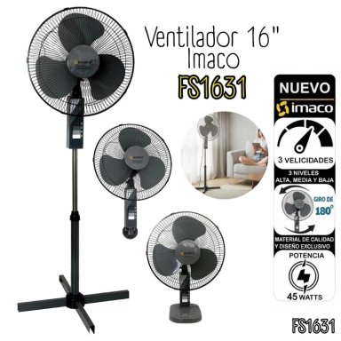 VENTILADOR IMACO  3 EN 1 45 WATTS- FS1631