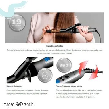 RIZADORA SIEGEN DE CABELLO DIGITAL 19MM BI-VOLT SG 2502 - 4