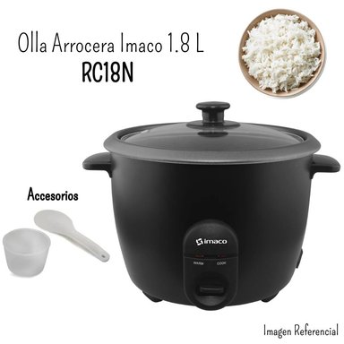 OLLA ARROCERA IMACO 1.8LT NEGRO - RC18N