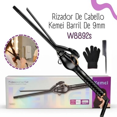 RIZADOR DE CABELLO KEMEI DE 9MM - W8892S