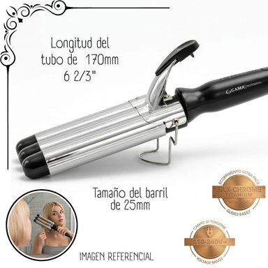 RIZADORA GAMA DE 3 TUBOS TITANIO – TRIFERRO - 2