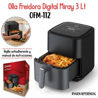 FREIDORA DE AIRE DIGITAL MIRAY DE 3LT - OFM-112 - 1