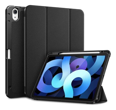 CASE IPAD AIR 5 2022 FINTIE SMART NEGRO + PEN HOLDER - 1