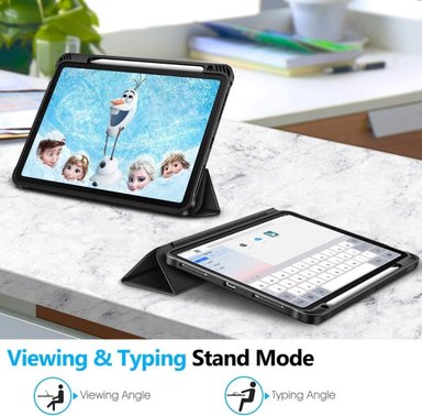 CASE IPAD AIR 5 2022 FINTIE SMART NEGRO + PEN HOLDER - 3