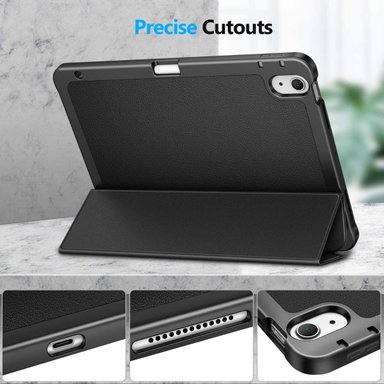 CASE IPAD AIR 5 2022 FINTIE SMART NEGRO + PEN HOLDER - 5