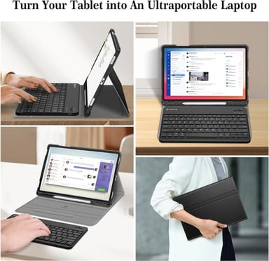 CASE CON TECLADO GALAXY TAB S10 PLUS X820 X826 FINTIE - 6