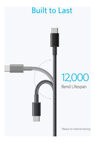 CABLE GALAXY TAB S8 11 X700 2PC ANKER USB-C 60W 1.8M - 5