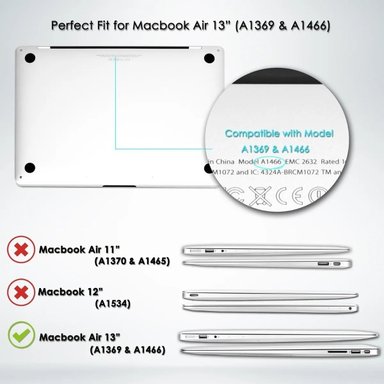 CASE INCASE IN MACBOOK AIR 13 2017/15 A1466 A1369 *NO 2018 - 2