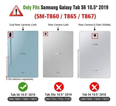 CASE C/ TECLADO FINTIE PARA GALAXY TAB S6 2019 T860 T865 - 2