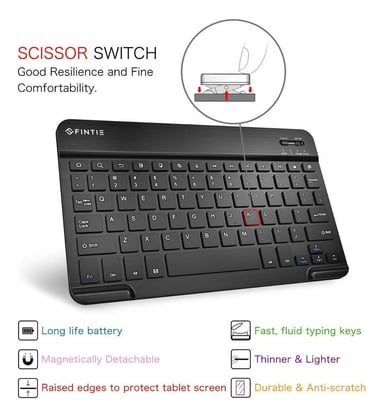 CASE C/ TECLADO FINTIE PARA GALAXY TAB S6 2019 T860 T865 - 4
