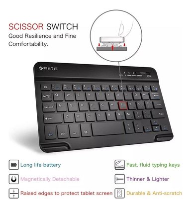 CASE FINTIE CON TECLADO GALAXY TAB A 8.0 T290 T295 - 4