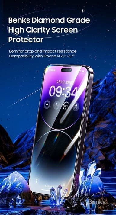 MICA BENKS PROTECTOR PANTALLA IPHONE 14 PRO 6.1 2022 - 6