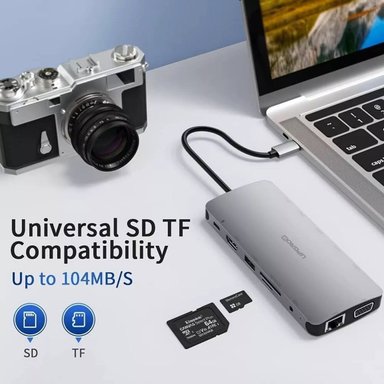 HUB UPGROW 13 EN 1 USB TIPO C MACBOOK AIR 15 A2941 M2 - 2